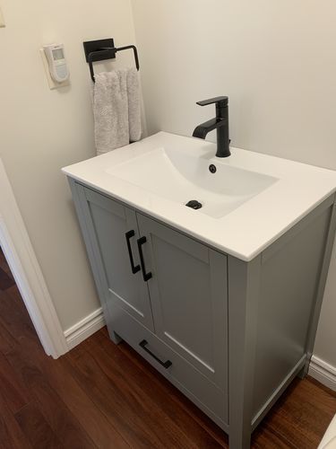 Customer photo review of CCS201 - 30" Grey, Floor Standing Modern Bathroom Vanity