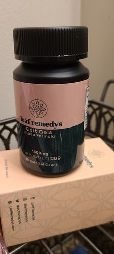 Customer photo review of 1500mg CBD Soft Gels sleep formula