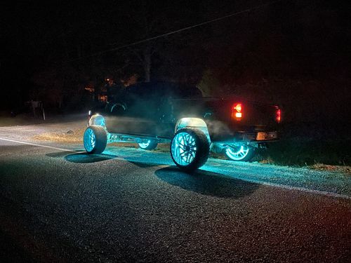 Customer photo review of Premium RGB+W Wheel Lights
