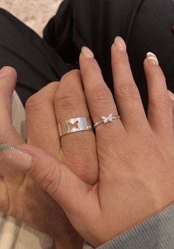 Customer photo review of Solvani™ Butterfly Ring Set