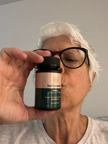Customer photo review of 1500mg CBD Gummies mixed flavors