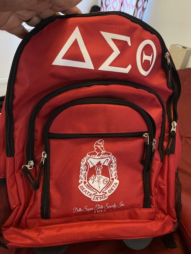 Customer photo review of Delta Sigma Theta Backpack/Trolley Bag