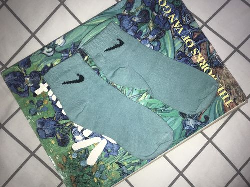 Customer photo review of Nike Unisex Nirvana Turquoise Socks
