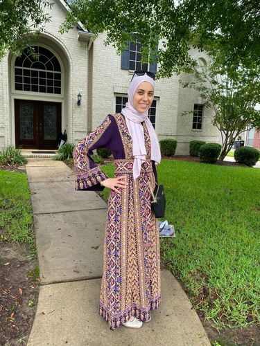 Customer photo review of Purple Full Embroidered Thobe