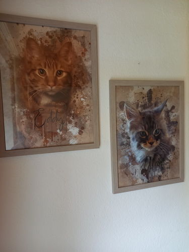 Customer photo review of Aquarell Pawtrait
