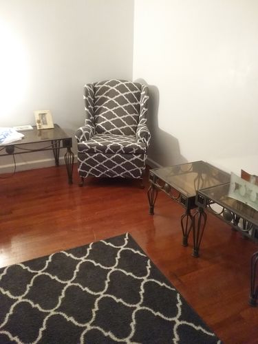 Customer photo review of Cabrexa Wing Back Chair Slipcovers