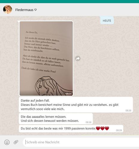 Customer photo review of Mein neues Buch: "Weil ich es WERT bin!"