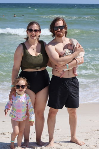 Customer photo review of Bali Reversible Bottoms | Black & Leopard Print