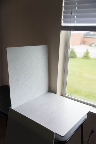 Customer photo review of Herringbone Marble™