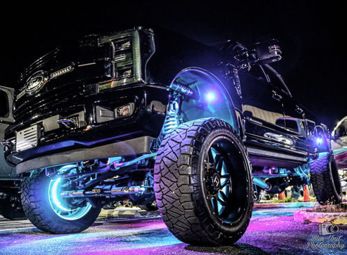 Customer photo review of 20 Row RGB+W Wheel Lights