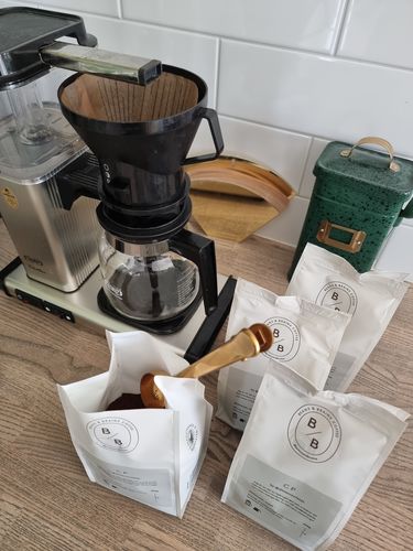 Customer photo review of NY - CP by Ditte - malet (vårt kaffe är paketerat i 250grams påsar)
