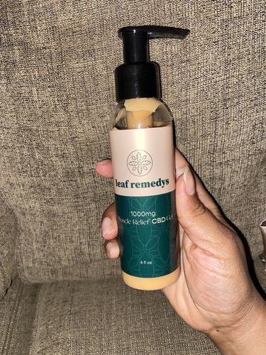 Customer photo review of 1000MG CBD Cooling Gel Extra Strength