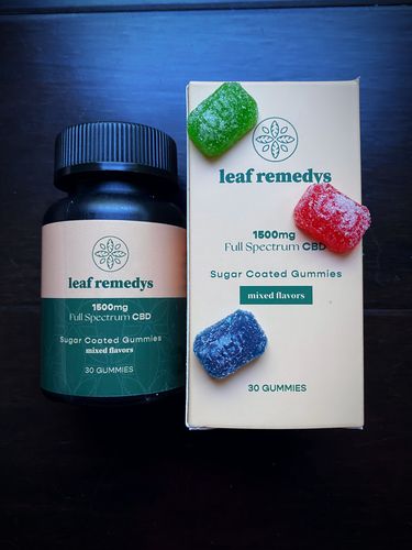 Customer photo review of 1500mg CBD Gummies mixed flavors