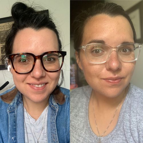Customer photo review of Gradual Face Tan