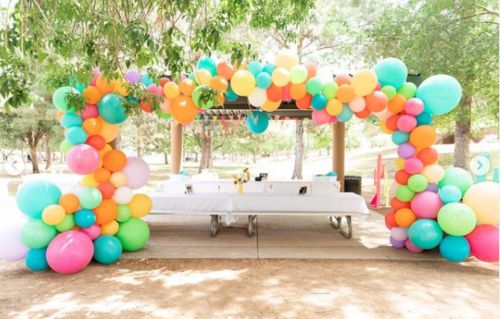 Customer photo review of It's My Birthday Balloon Garland Kit