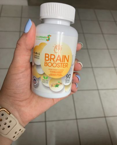 Customer photo review of Brain Booster Energy Support Supplement 90 Caps -9 in 1 Plant-Based Formula Boost Focus w/Ginger, Guarana & Ginseng, Vitamin B12 Men & Women