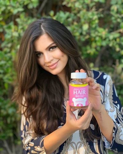 Customer photo review of Biotin Vitamin Gummies with 10000mcg biotin for Hair Growth, Skin and Nails 60 vegan gummies
