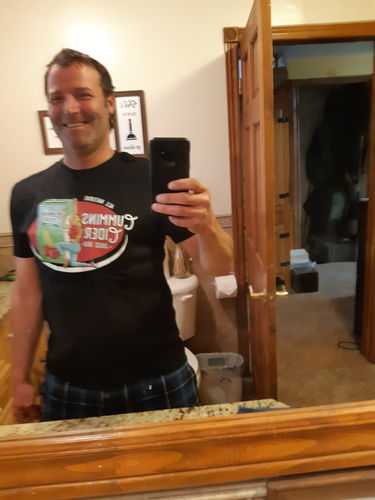 Customer photo review of Cummins Cider Soft Tee 4.3oz