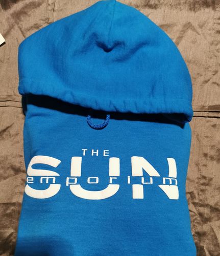 Customer photo review of TSE Hoodie - Sapphire/Teal - PRESALE