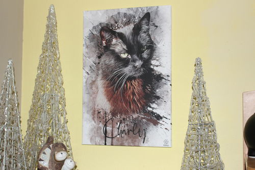 Customer photo review of Graffiti Pawtrait