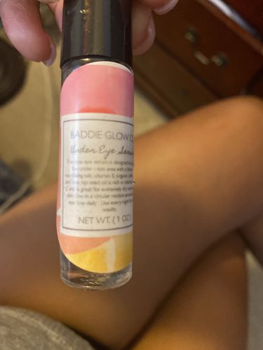 Customer photo review of UNDER EYE SERUM - 1 oz