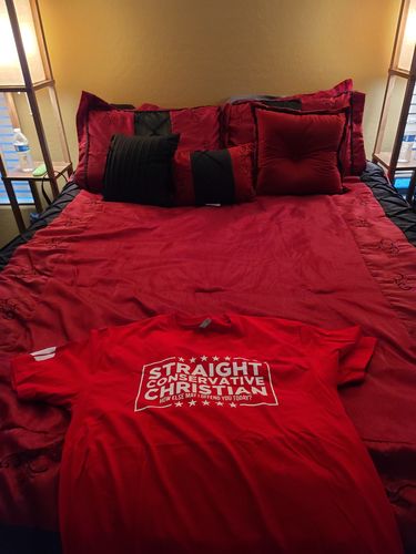 Customer photo review of Straight Conservative Christian Mens Apparel