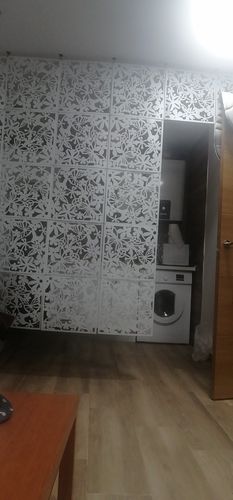 Customer photo review of Vintage Indoor Folding 6 Panels Room Divider Partition Screen 5 Design