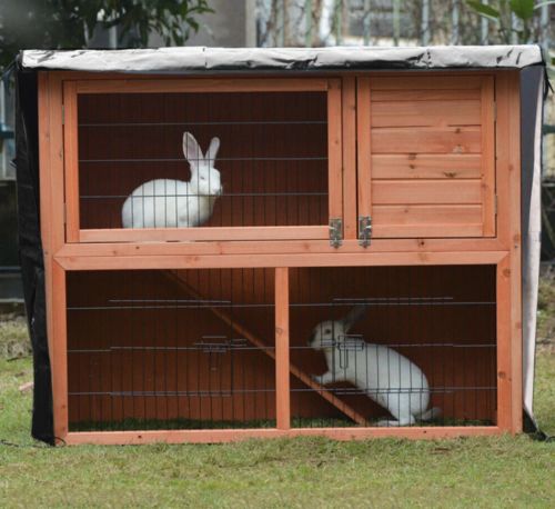 Customer photo review of Large Indoor Outdoor Rabbit Hutch Bunny Cage House 3ft - 5 Colors
