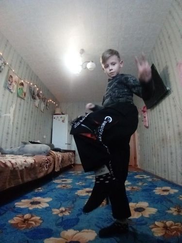 Customer photo review of Harajuku Style Techwear Casual Pants