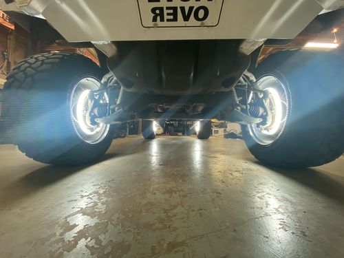 Customer photo review of Premium RGB+W Wheel Lights