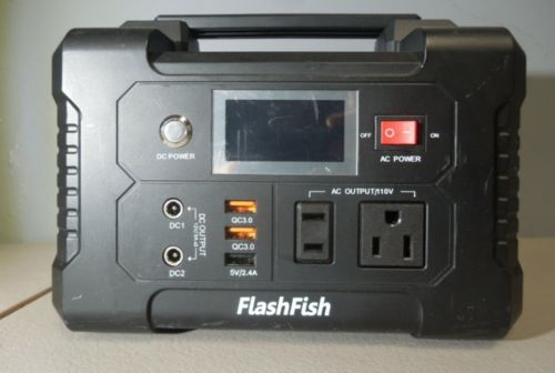 Customer photo review of Portable Solar Power Generator Station 200W Backup Battery Pack