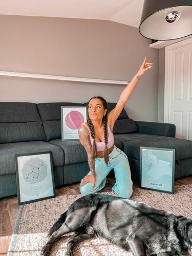 Customer photo review of Marco de madera magnetizados