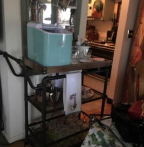 Customer photo review of Small Portable Countertop Ice Maker Machine For Home Red/Silver/Black