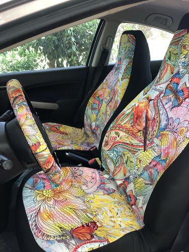Customer photo review of Spring Steering Wheel Cover