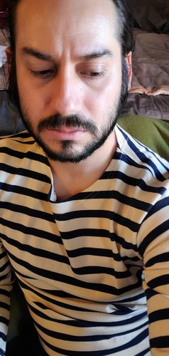 Customer photo review of French Sailor Breton Stripe Boat Neck Long Sleeve T-Shirt