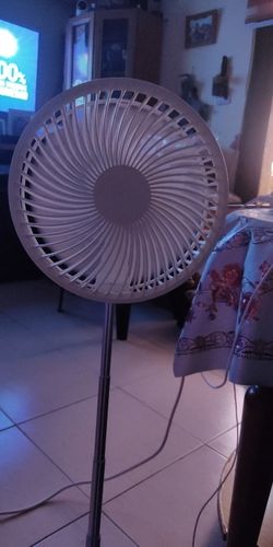 Customer photo review of Premium Cordless 3-in-1 Battery Powered Portable Outdoor Misting Fan