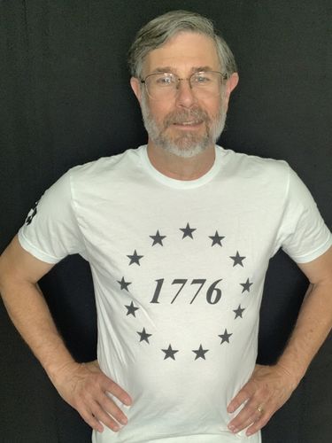 Customer photo review of Deal of the Day - White 1776 Stars Short Sleeve (Unisex)
