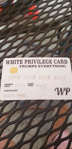 Customer photo review of White Privilege Card