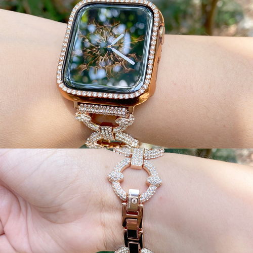 Customer photo review of Crystal Pavé Link Band for the Apple Watch