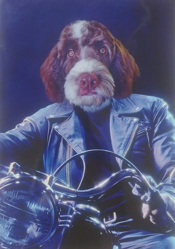 Customer photo review of The Terminator Inspired - Custom Pet Portrait