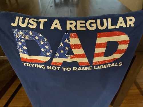 Customer photo review of Just A Regular Dad Men's Apparel