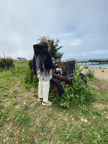 Customer photo review of Vintage 90's Zip-Up Fleece