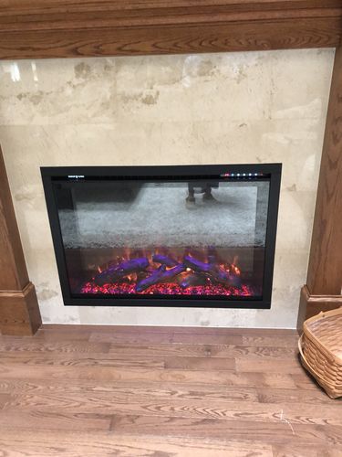 Customer photo review of Modern Flames Redstone 42" Built In Electric Firebox Insert