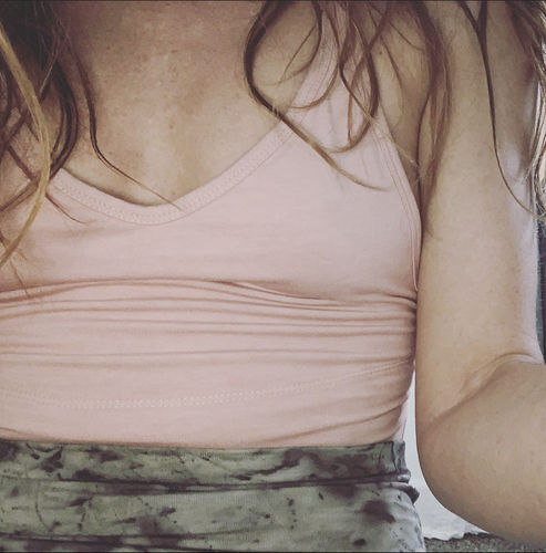 Customer photo review of Tangled Kiss Bodysuit - Rose moon