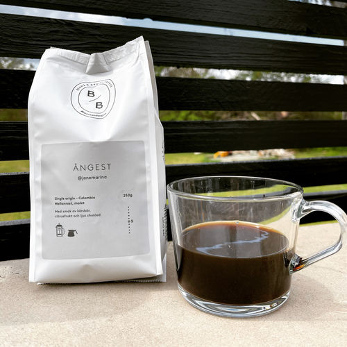 Customer photo review of ÅNGEST malet (vårt kaffe är paketerat i 250grams påsar)