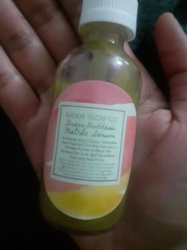 Customer photo review of Green Goddess Green Matcha Serum