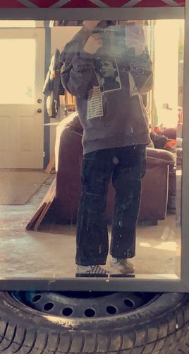 Customer photo review of Edward Scissor Hands Hoodie