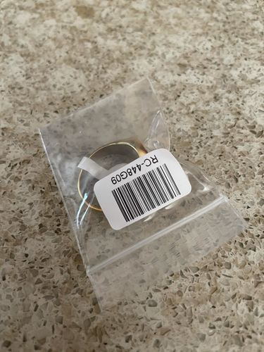 Customer photo review of Women Signet Ring Chunky Round Top Stainless Steel Punk Fashion Jewelry