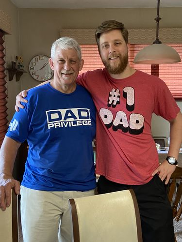 Customer photo review of Dad Privilege Men's Apparel