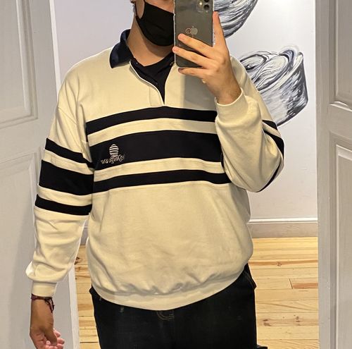 Customer photo review of Vintage YSL 1/4 Button Sweatshirt